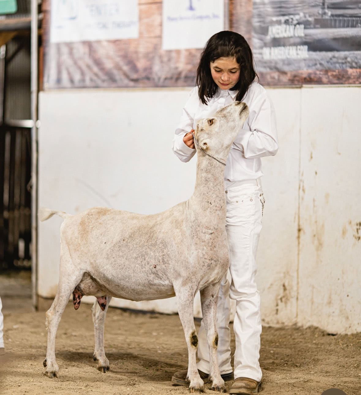 daughter w goat