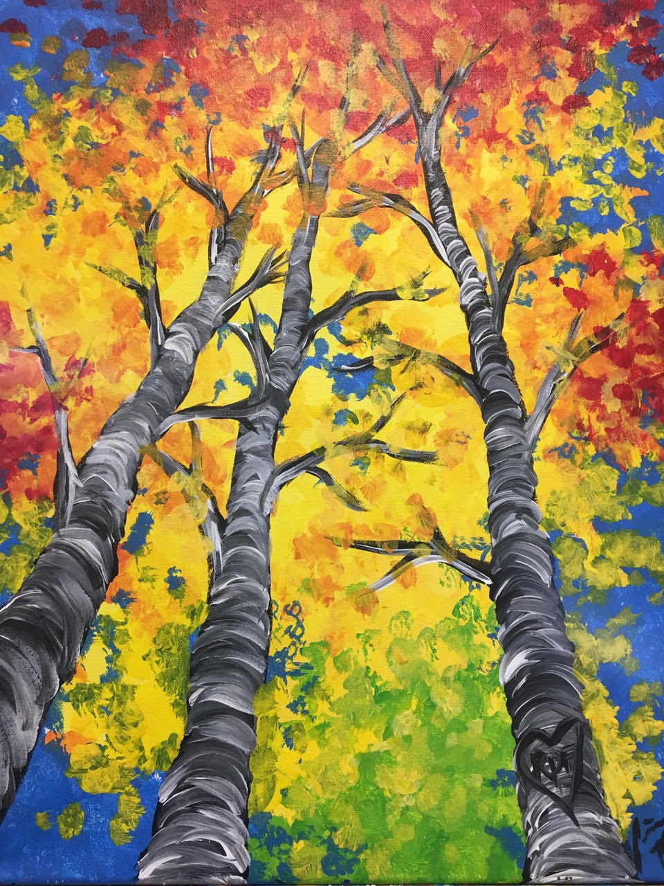 Aspen Trees Canvas 2
