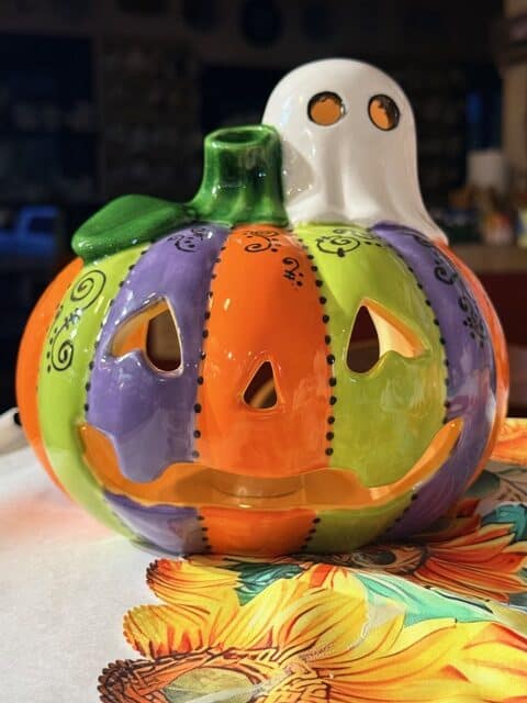 jack o with ghost